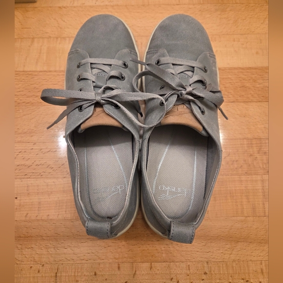 Dansko Renae Sneaker Womens Size EU 37 Gray Nappa Leather Lace Up Casual Shoes - Picture 5 of 10